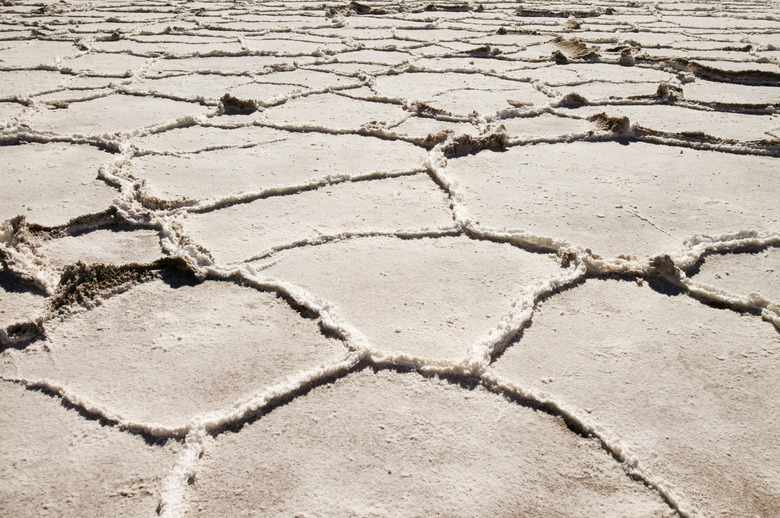 Dried lakebed,  Bonneville Salt Flats,  Utah,  USA