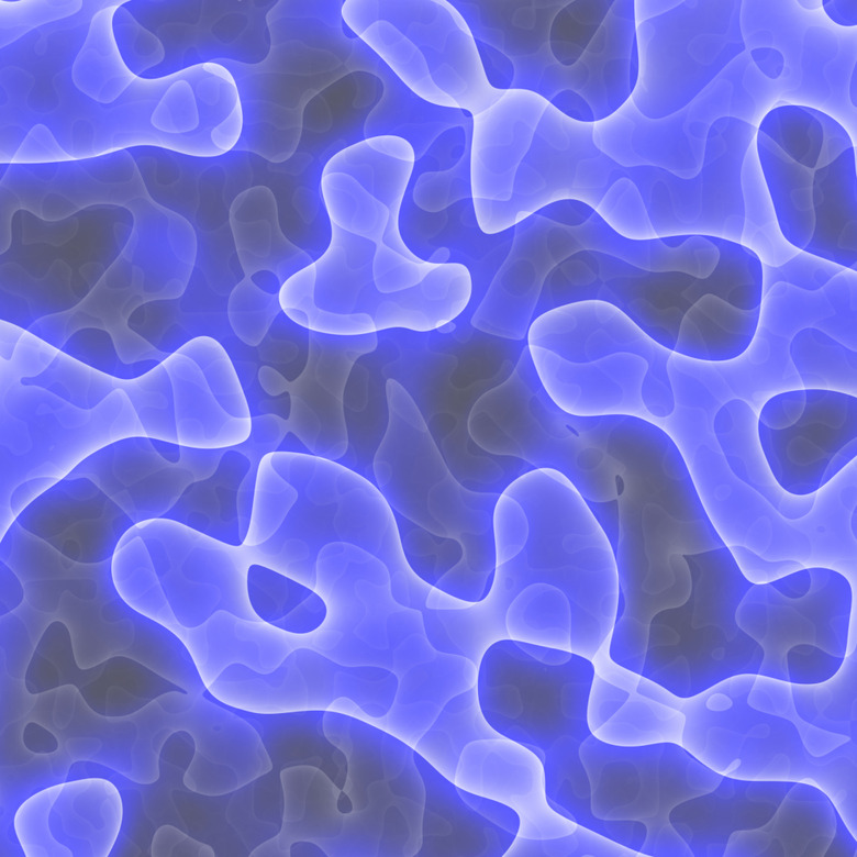 Abstract amoeba pattern in blue