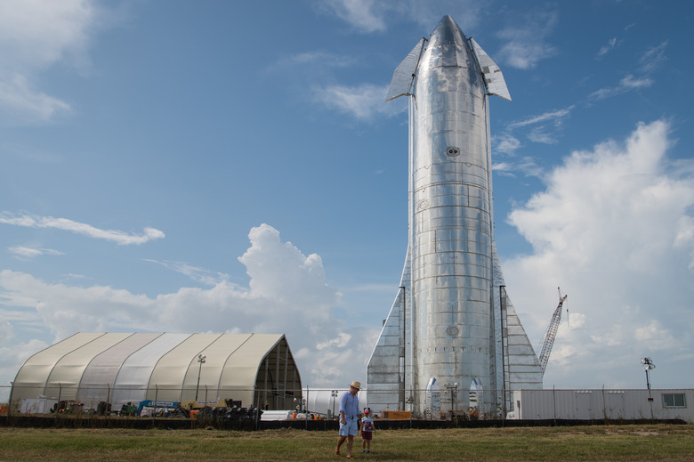 SpaceX CEO Elon Musk Gives Update On Starship Launch Vehicle At Texas Launch Facility