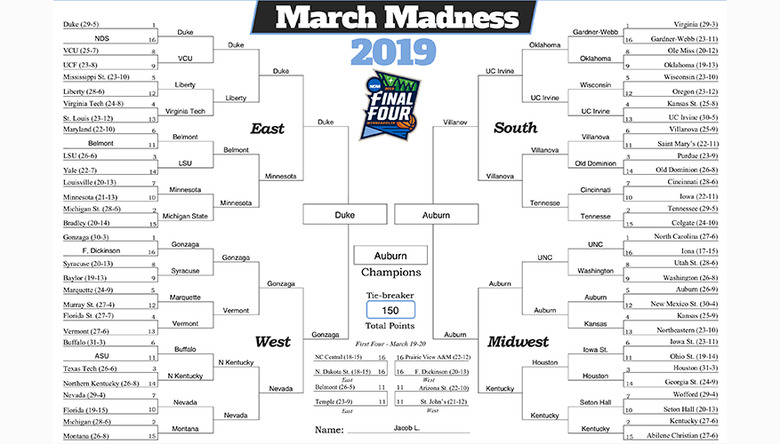 The Sports Fan's March Madness Bracket