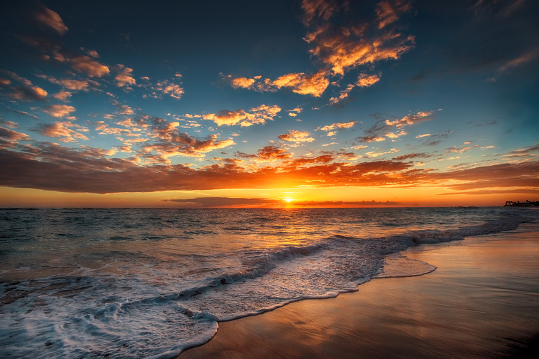 Sunrise over the beach