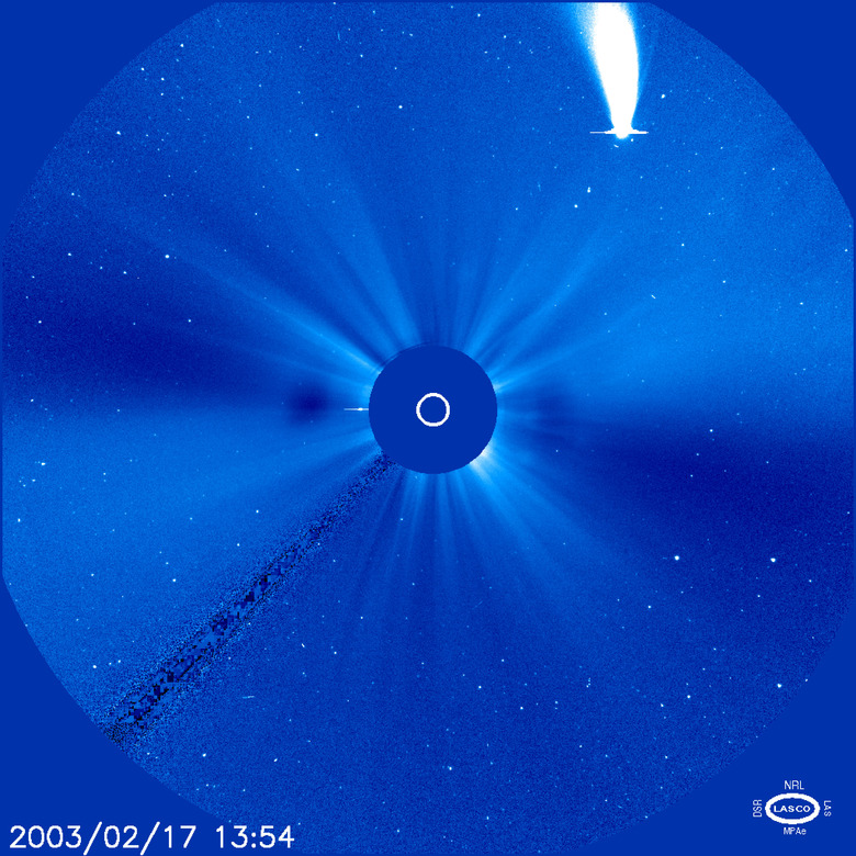 SOHO Captures Image Of NEAT Comet