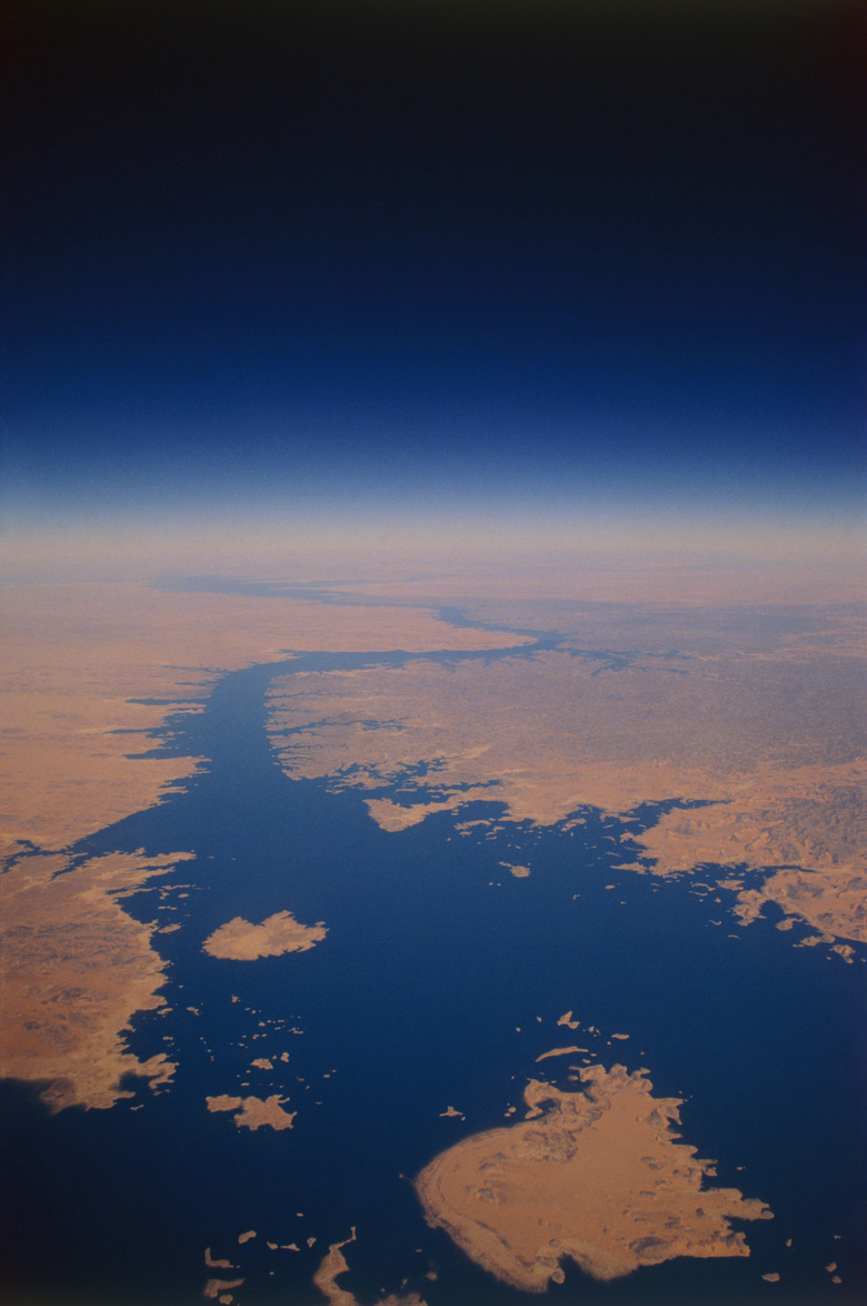 Nile river viewed from space