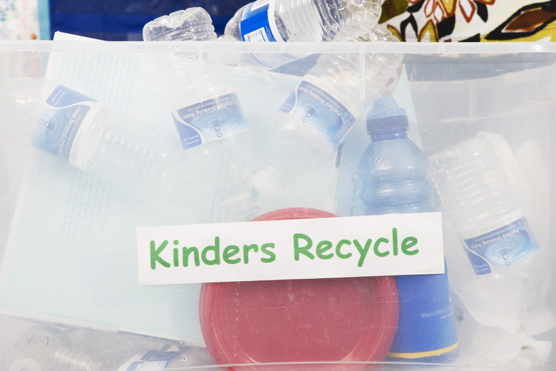 Recycling Container in Classroom