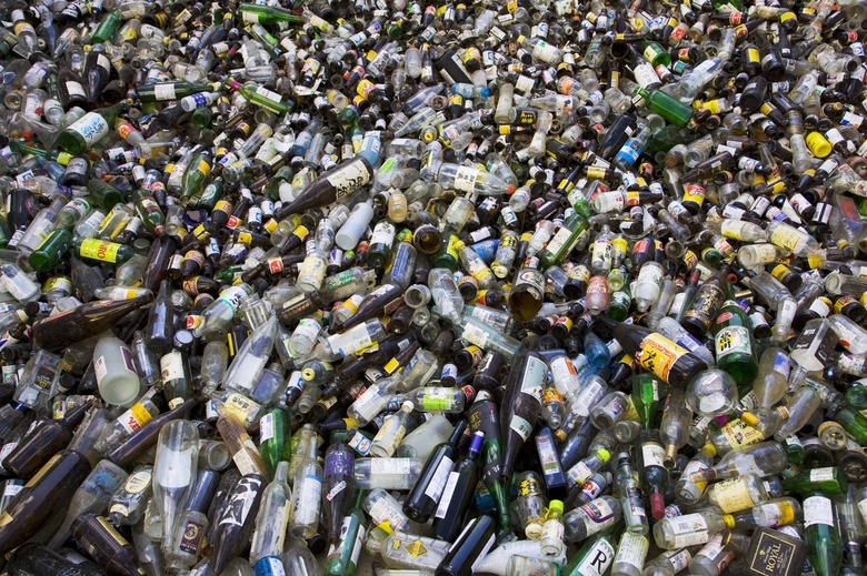 Bottles to be recycled