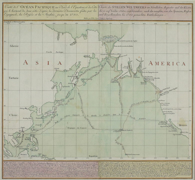 Map of the Bering Strait