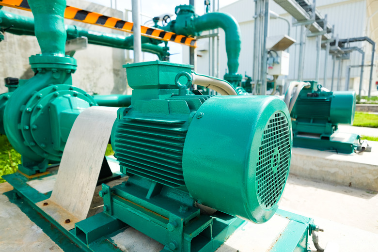 Centrifugal pump and motor in power plant