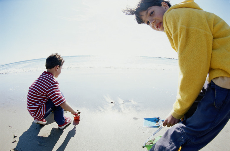 Two Boys Playing in the Sand, Venice Beach