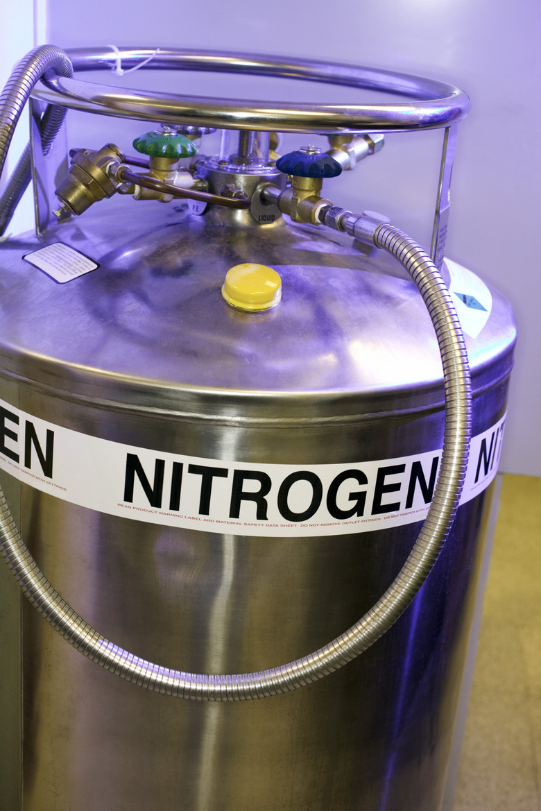 Container of nitrogen