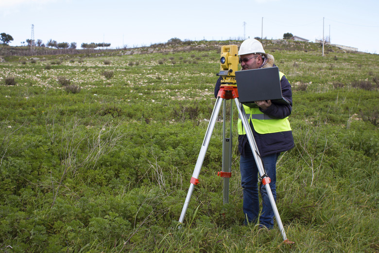 engineer with theodolite