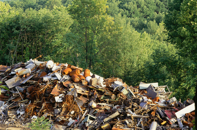 Metal piled for recycling