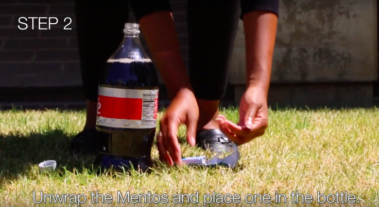 Mentos and Soda Fountain Science Experiment