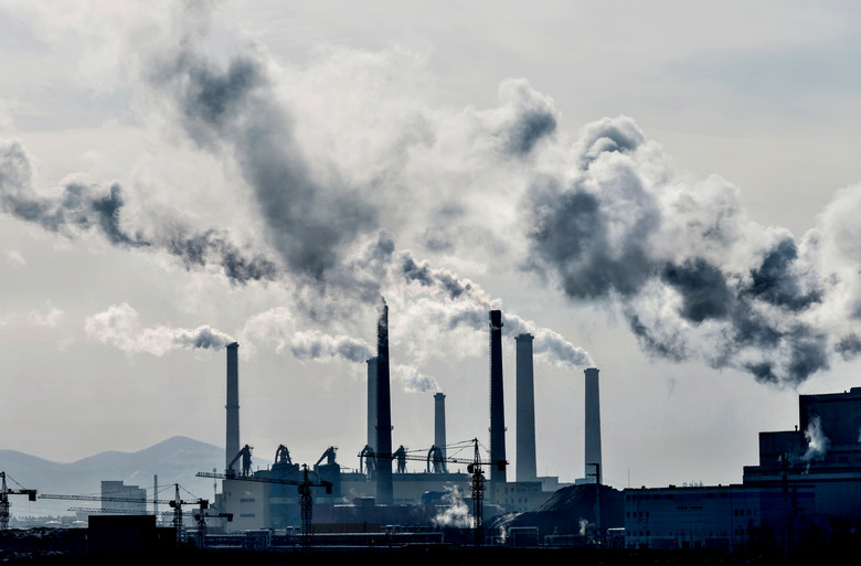 Smoke from the power station