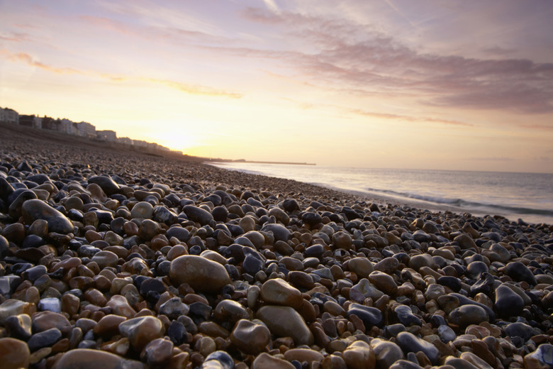 Rocks along a seashore