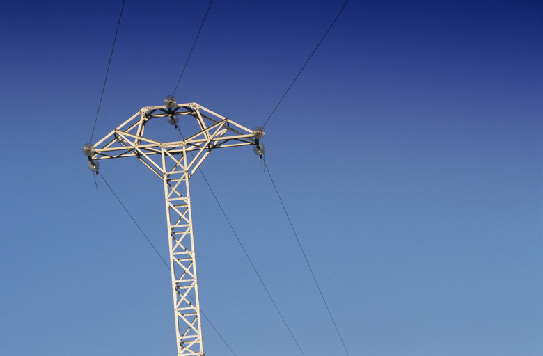 Power cables and pylons