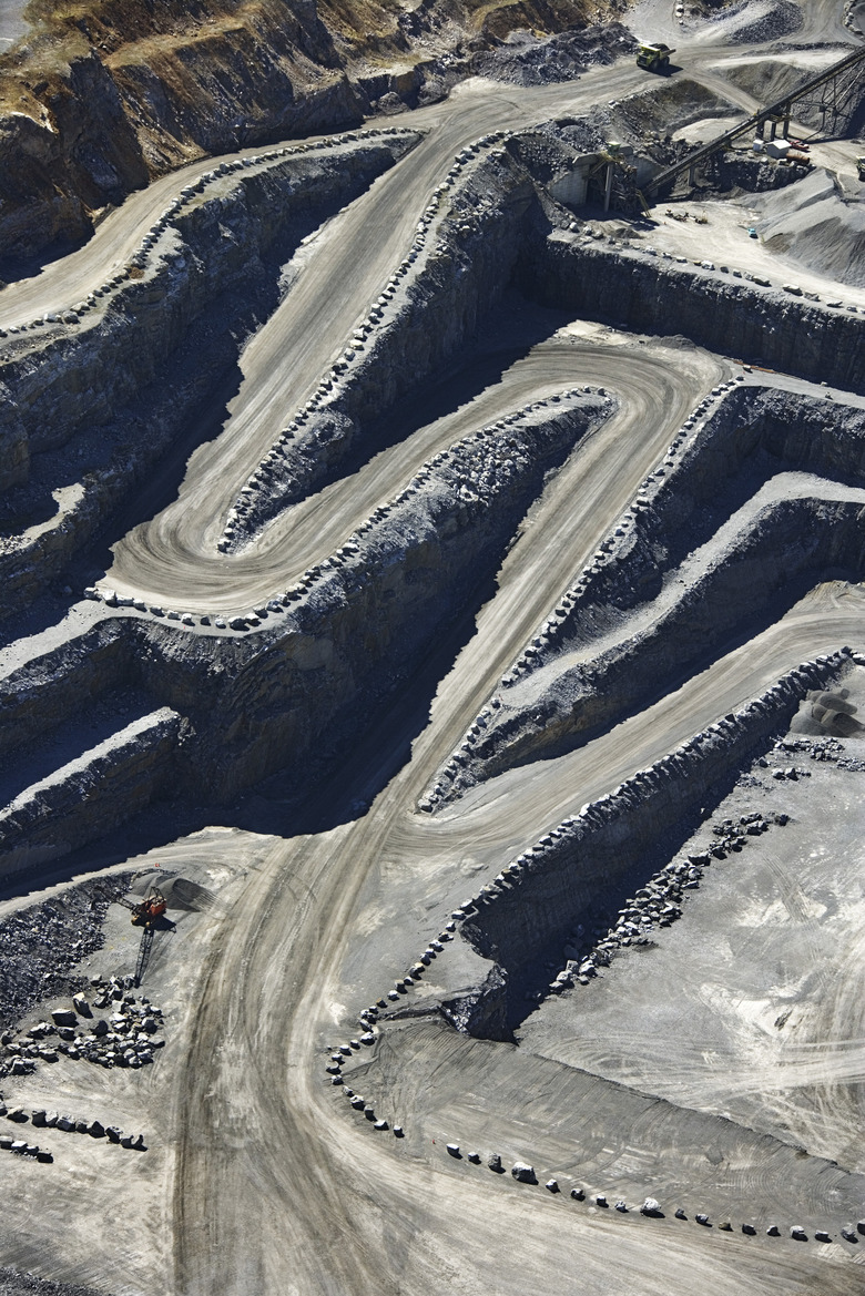 Aerial view of mining in Pennsylvania