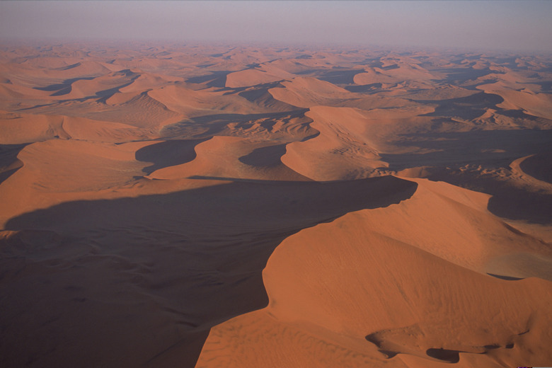 Aerial view of Namib Desert , Namibia , Africa