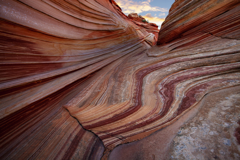 Sandstone patterns the wave Arizona