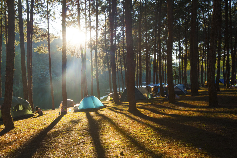 Camping on mountain